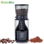 BioloMix 자동 원추형 버 밀 커피 그라인더, 에스프레소 터키 커피 붓기, 31 가지 분쇄 설정