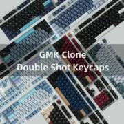 GMK 더블 샷 키캡 체리 프로필 PBT 소재, 레드 사무라이 8008 보태니컬 쇼코 올리비아, 기계식 키보드  6.25u 7u
