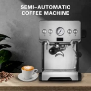 ITOP 이탈리아 반자동 커피 메이커, 카푸치노 우유 버블 메이커, 에스프레소 커피 머신, 가정용 라떼 IT-CRM3605, 15 바