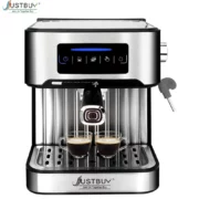 한국 모델 스테인레스 스틸 에스프레소 커피 머신 메이커, 반자동 펌프, 카푸치노 우유 버블 메이커