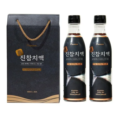 프리미엄 진참치액 선물세트, 500ml, 2개