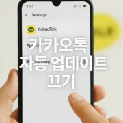 자동업데이트 끄기