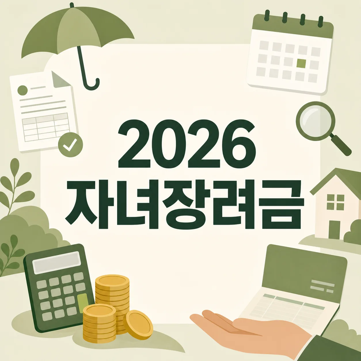 2026 자녀장려금 신청자격·지급일 총정리
