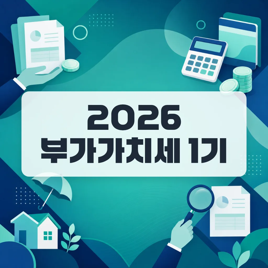2026 부가가치세 1기 확정신고 총정리