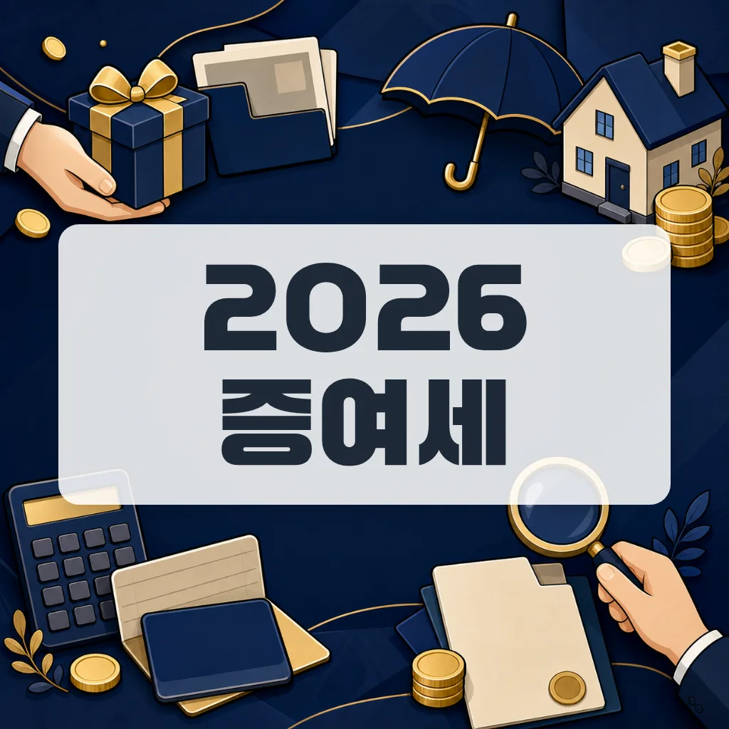2026 증여세 면제한도·세율·신고방법 총정리