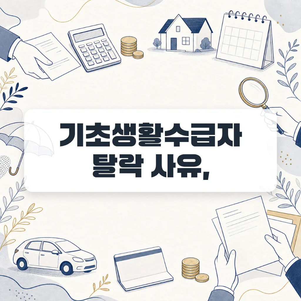 기초생활수급자 탈락 사유, 자동차·부양의무자에서 갈린다 (2026)