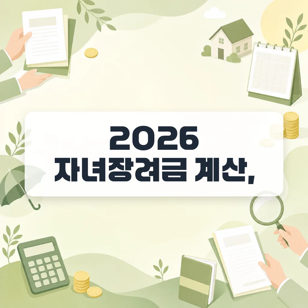 2026 자녀장려금 계산, 자녀 2명 3,200만원이면 155만원