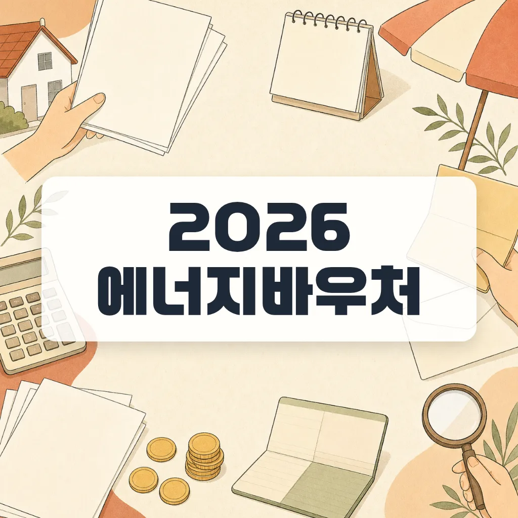 에너지바우처 하절기 잔액, 4인 가구 8월 고지서 차감 계산