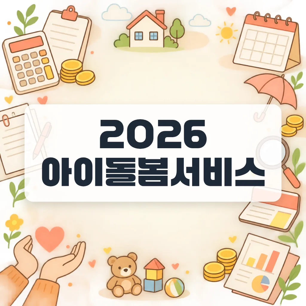 2026 아이돌봄서비스 본인부담금, 가·나·다·라형 사례 계산