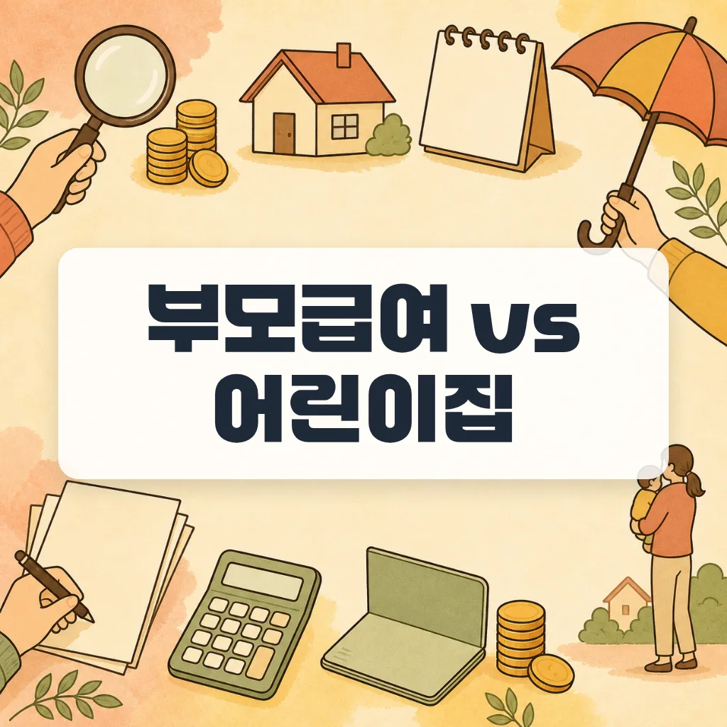 부모급여 vs 보육료, 0세·1세 가정양육 손익 갈림길