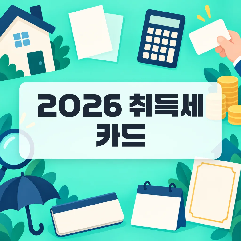 취득세 카드 무이자 할부로 내려면 잔금일 전에 할 일