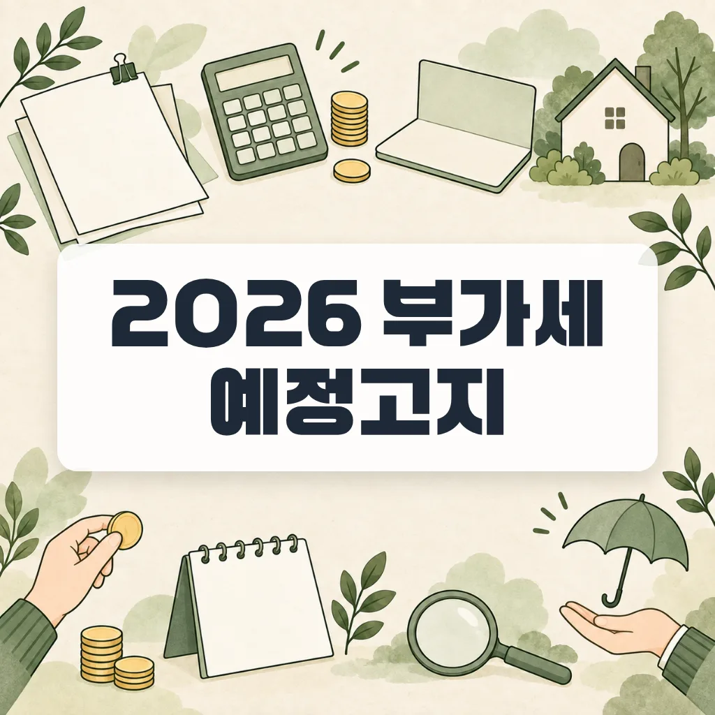 부가세 예정고지 10월 26일, 예정신고로 바꾸면 덜 내나