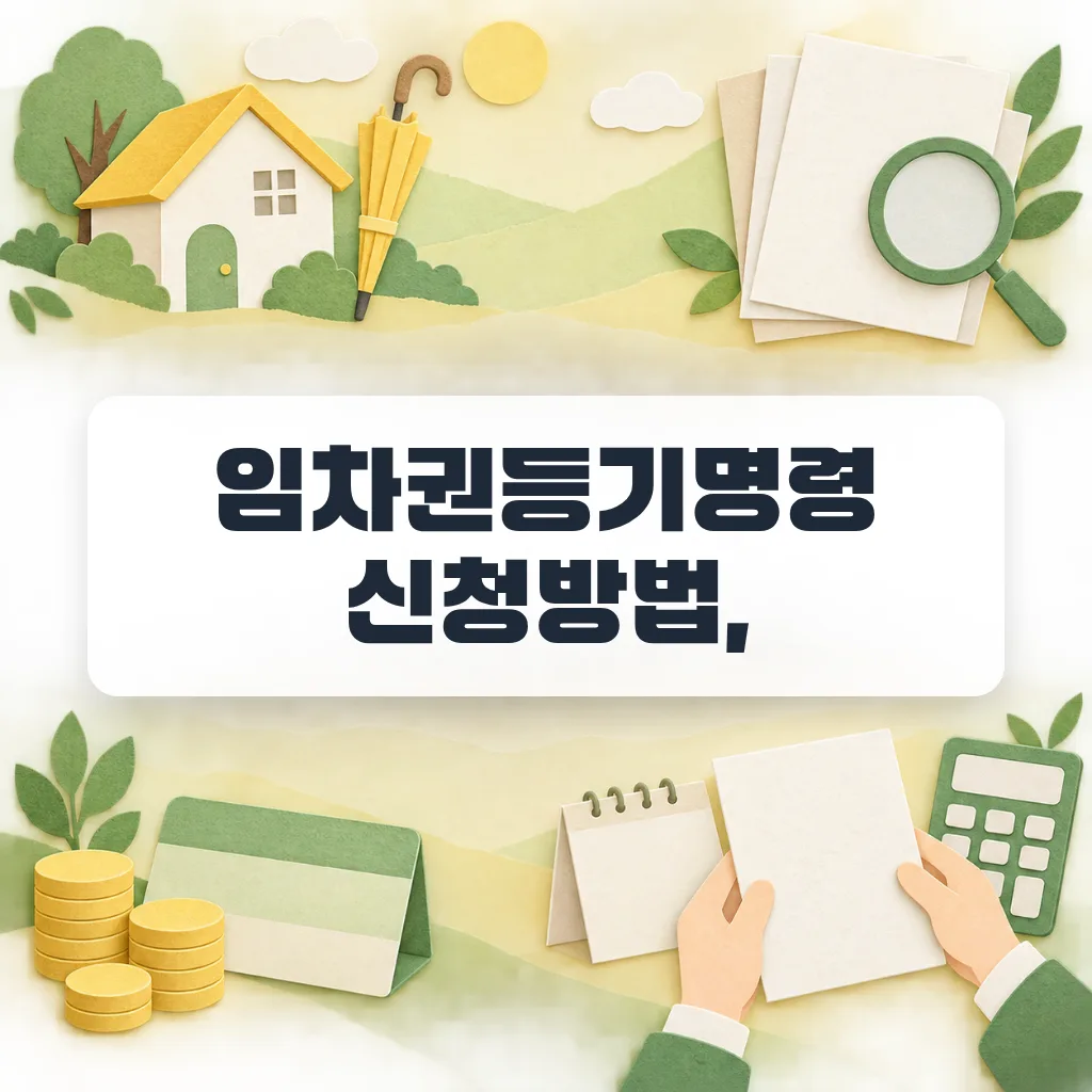 짐 빼기 전 끝내는 임차권등기명령 신청방법과 등기 확인