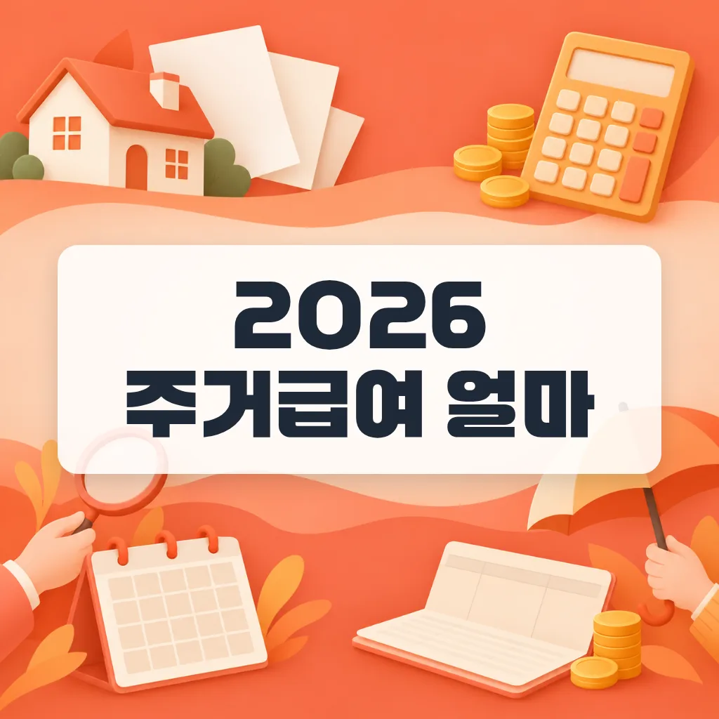 주거급여 금액, 서울 1인과 지방 4인은 월 얼마씩 받을까